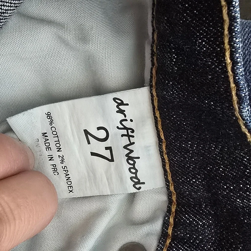 Driftwood Embroidered‎ Floral Jeans Womens 27 Skinny Boho Denim